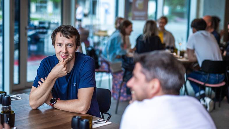 Tomáš Hodboď at Miton founders dinner